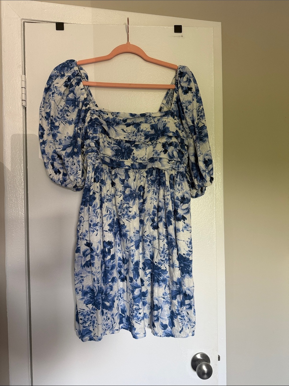 Abercrombie & Fitch Emerson Blue and White Floral Mini Dress